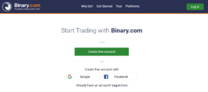 Trading de opciones binarias con Deriv